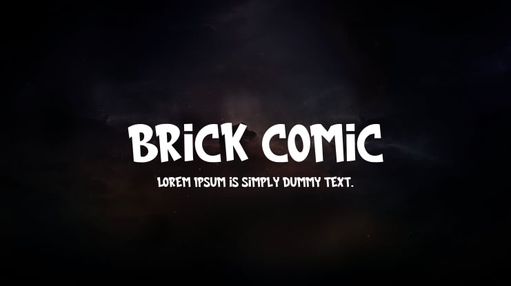 brick comic Font