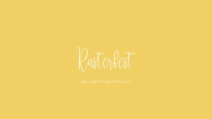 Rasterfest Font