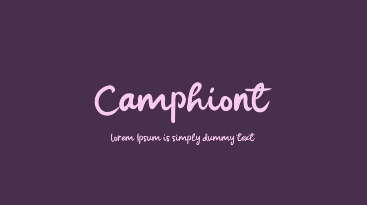 Camphiont Font
