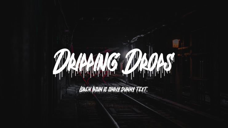 Dripping Drops Font