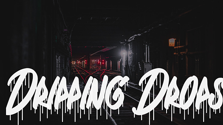 Dripping Drops Font