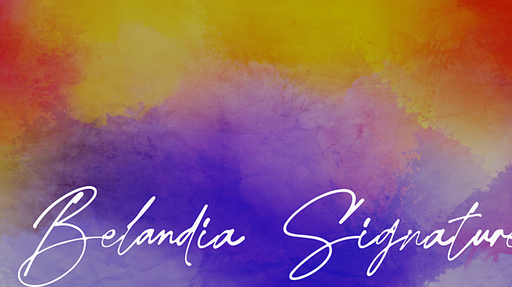 Belandia Signature Font