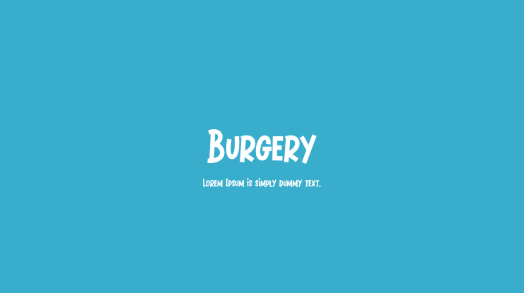 Burgery Font