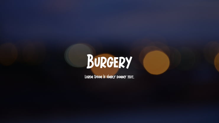 Burgery Font