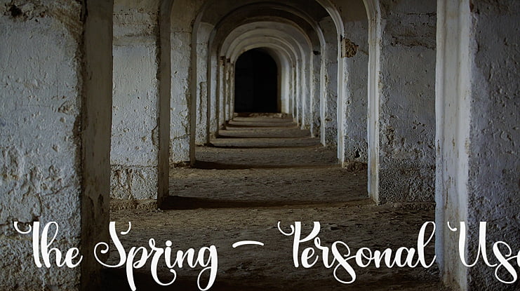 The Spring - Personal Use Font