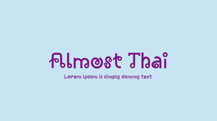 Almost Thai Font