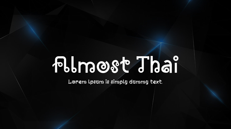 Almost Thai Font