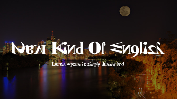 New Kind Of English Font