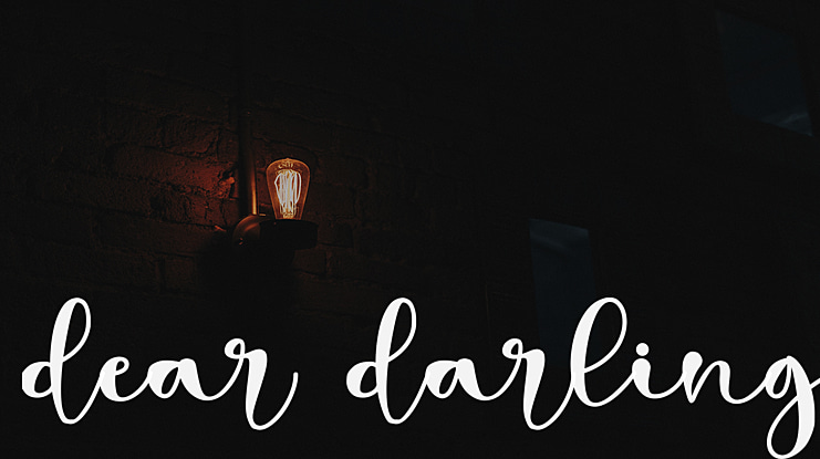 dear darling Font