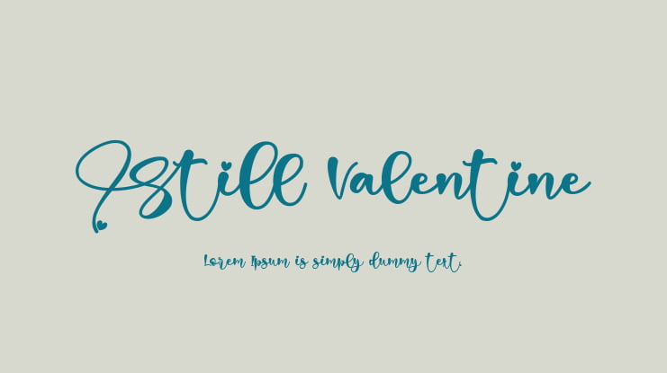 Still Valentine Font