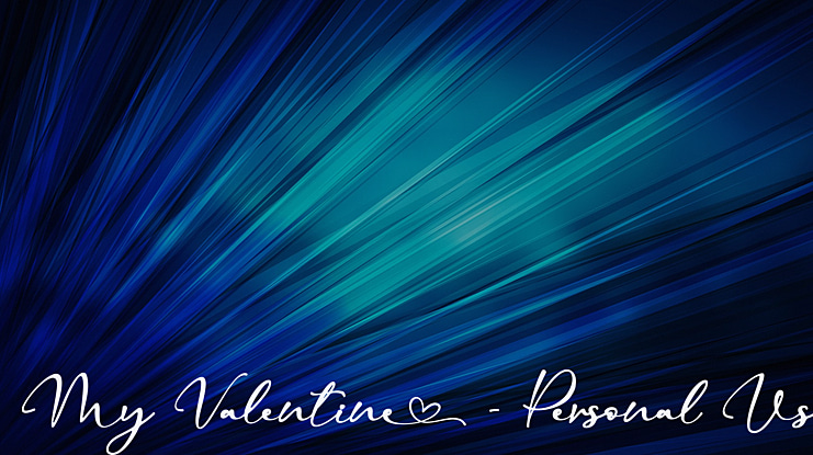 My Valentine - Personal Use Font