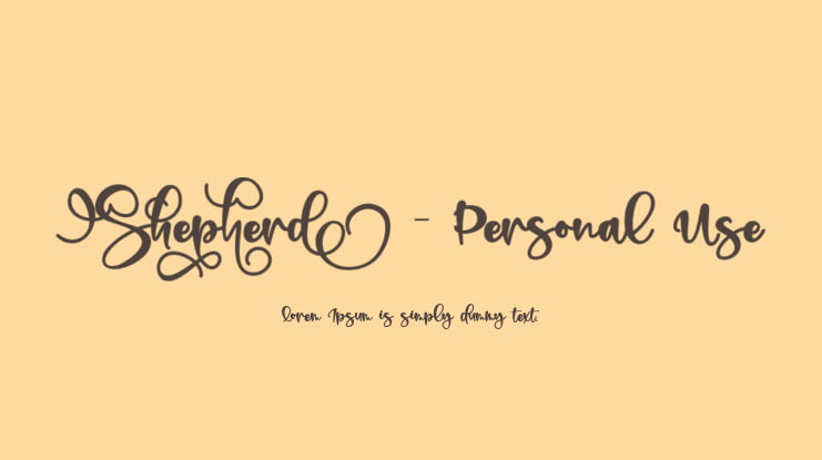 Shepherd - Personal Use Font