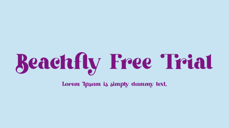 Beachfly Free Trial Font