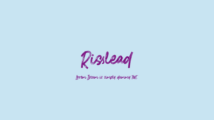Risslead Font