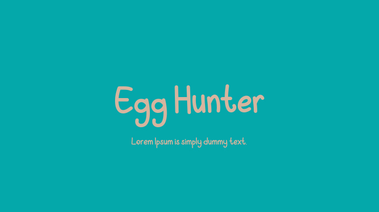 Egg Hunter Font
