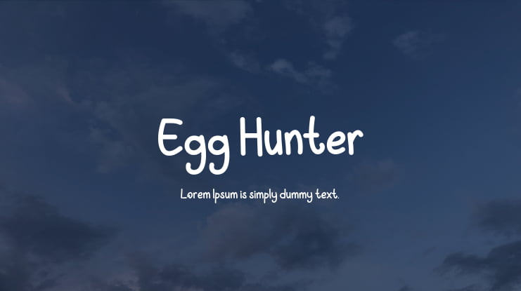 Egg Hunter Font