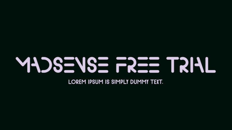 MADSENSE FREE TRIAL Font
