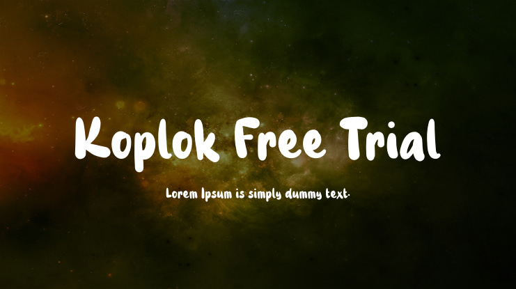 Koplok Free Trial Font