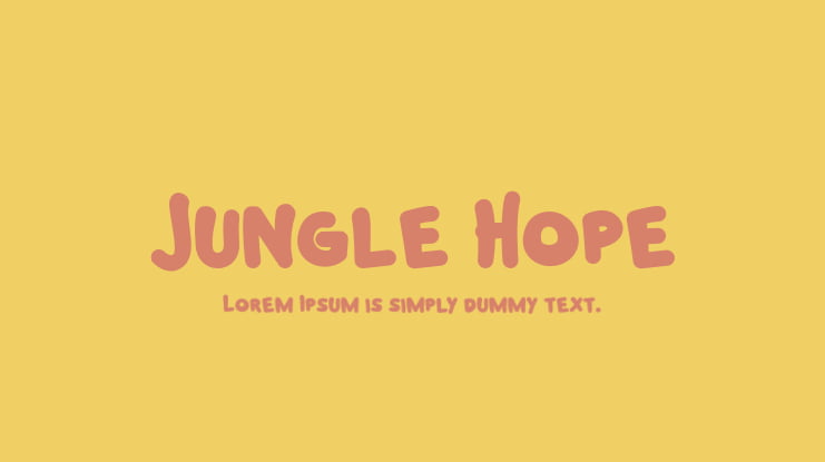 Jungle Hope Font