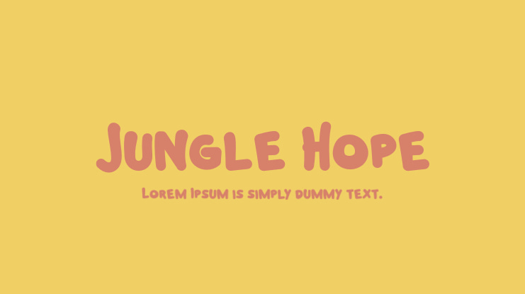 Jungle Hope Font
