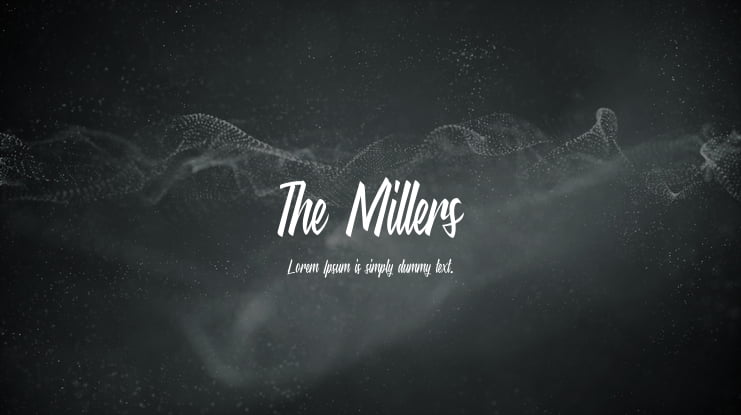 The Millers Font
