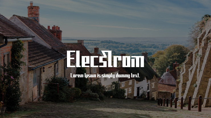 Elecstrom Font