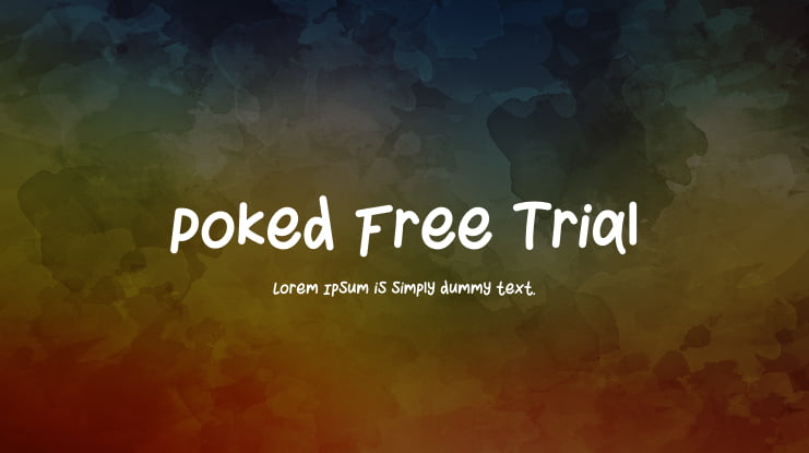 Poked Free Trial Font