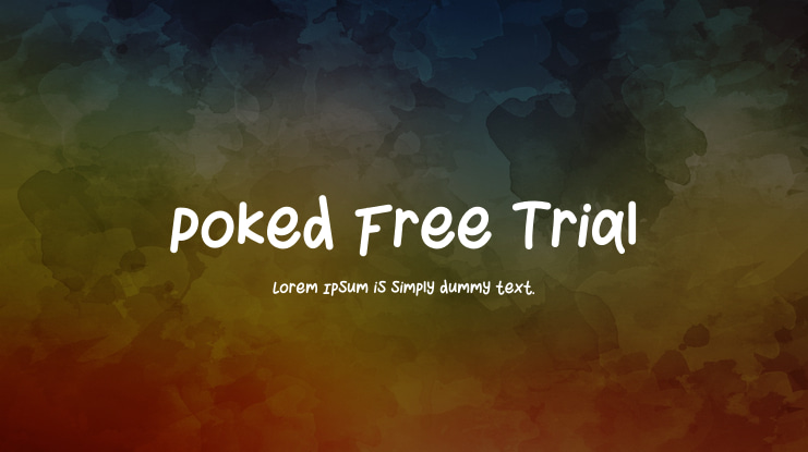 Poked Free Trial Font