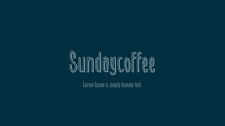 Sundaycoffee Font