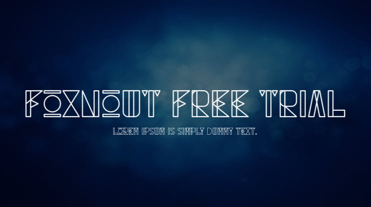 FOXNOUT FREE TRIAL Font