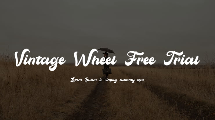 Vintage Wheel Free Trial Font