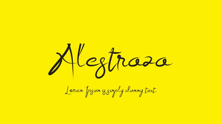 Alestraza Font Family