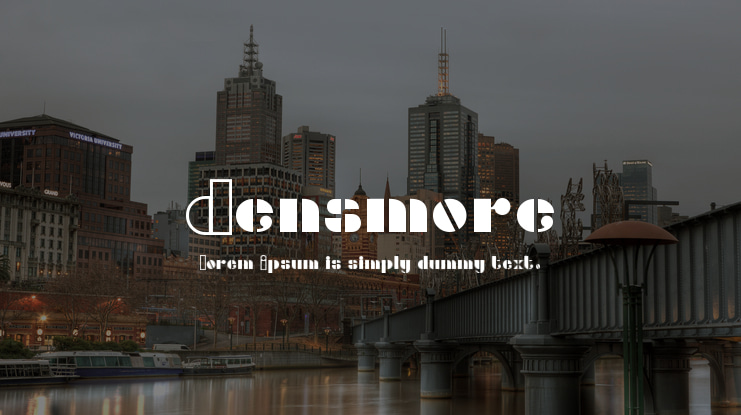 Densmore Font