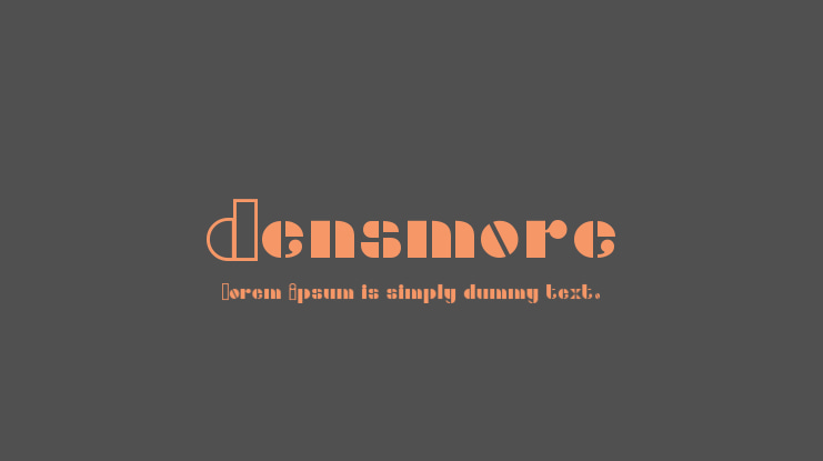 Densmore Font