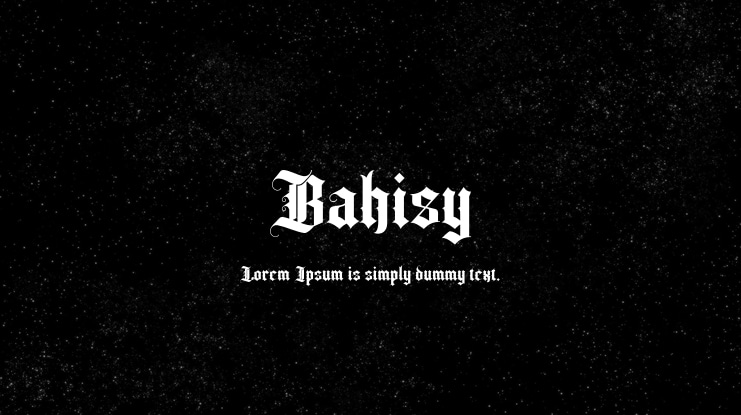 Bahisy Font