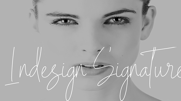Indesign Signature Font