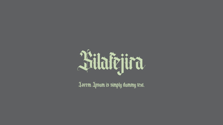 Silafejira Font