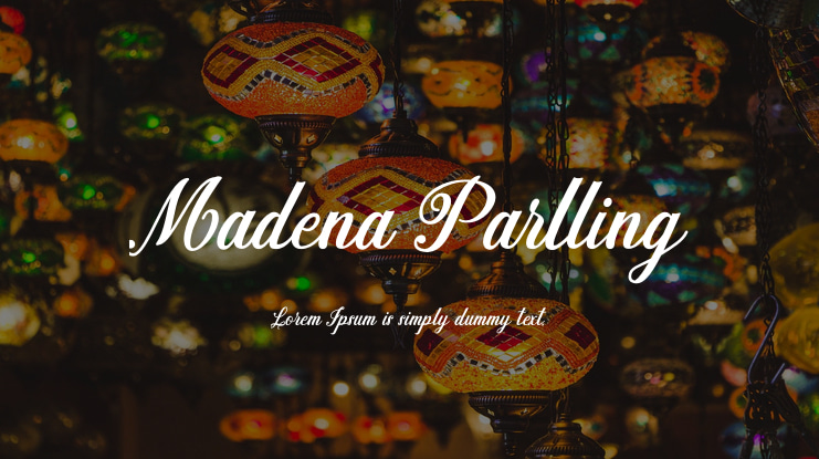 Madena Parlling Font