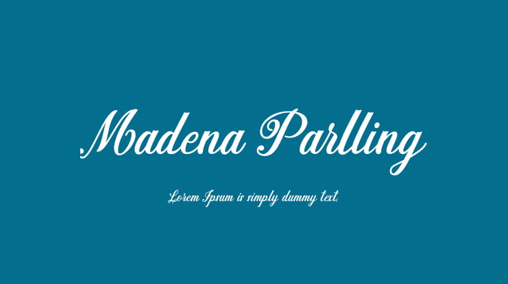 Madena Parlling Font
