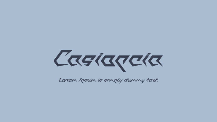 Casiopeia Font