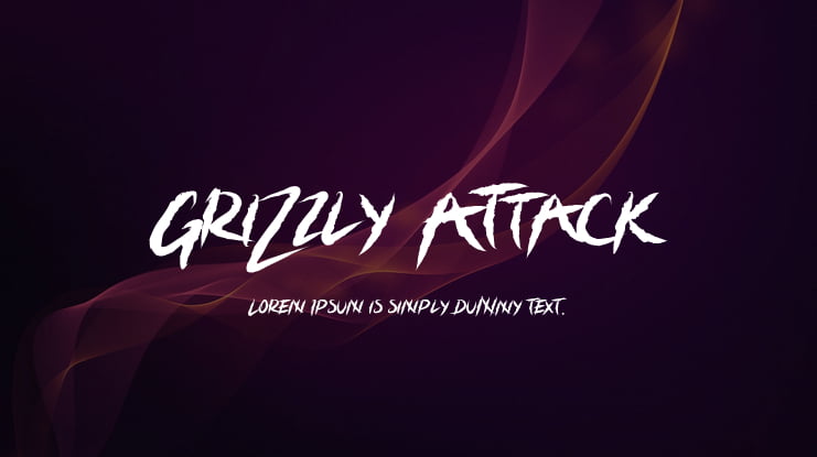 Grizzly Attack Font