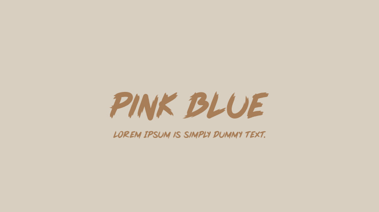 Pink Blue Font