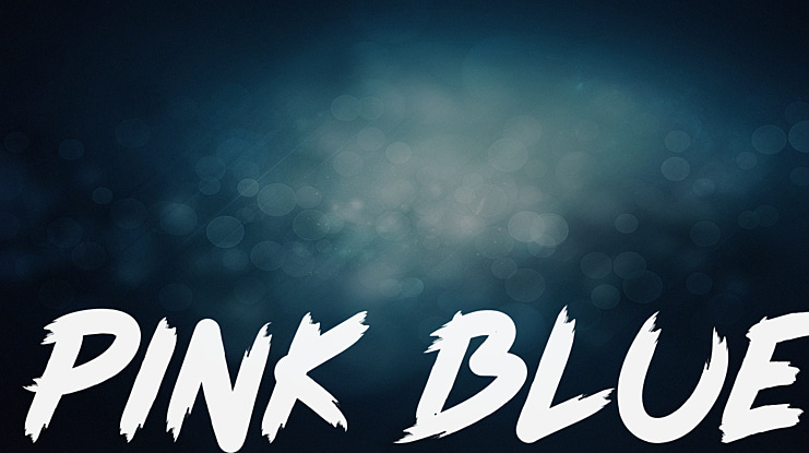 Pink Blue Font