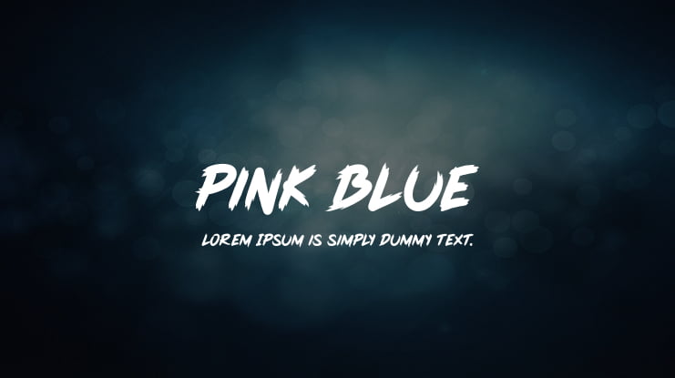 Pink Blue Font