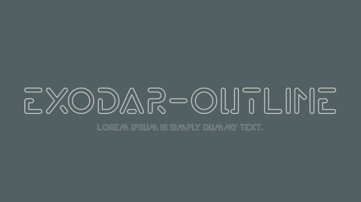 Exodar-Outline Font
