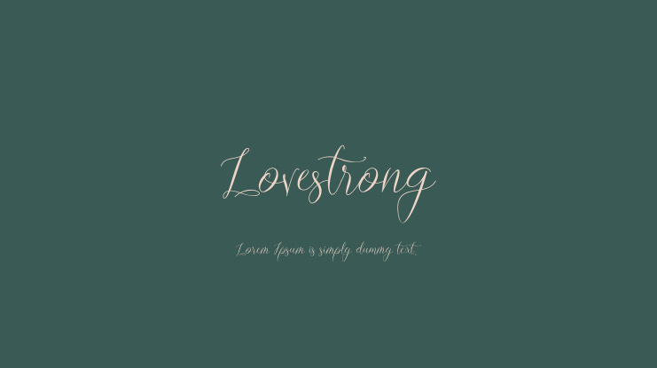 Lovestrong Font