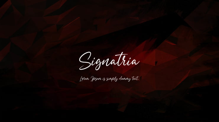 Signatria Font