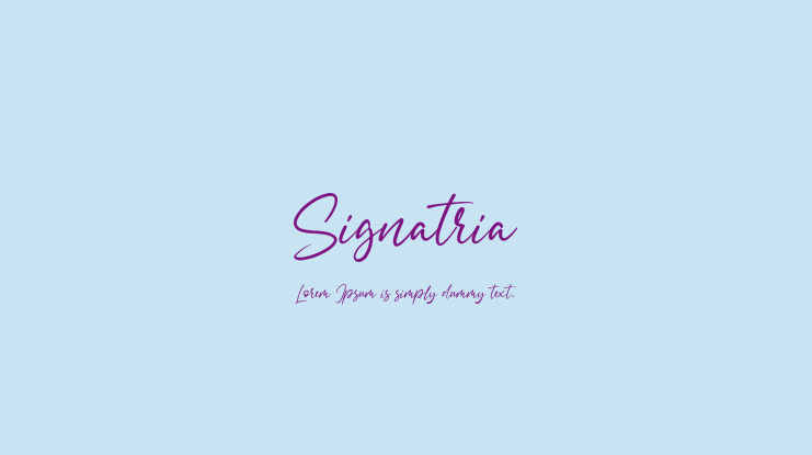 Signatria Font