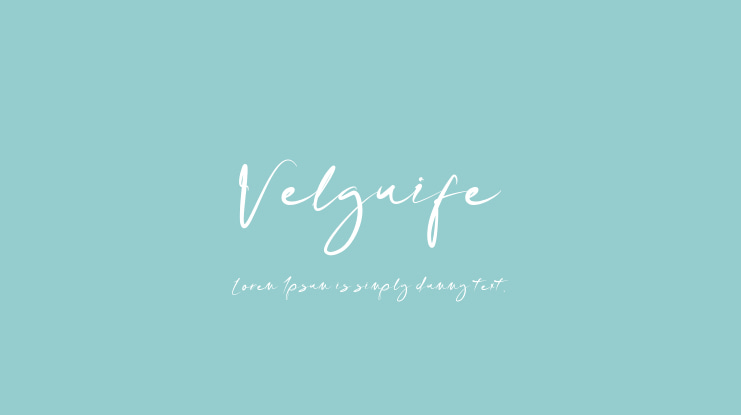 Velguife Font