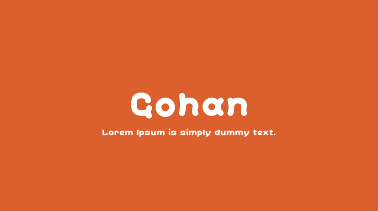 Gohan Font